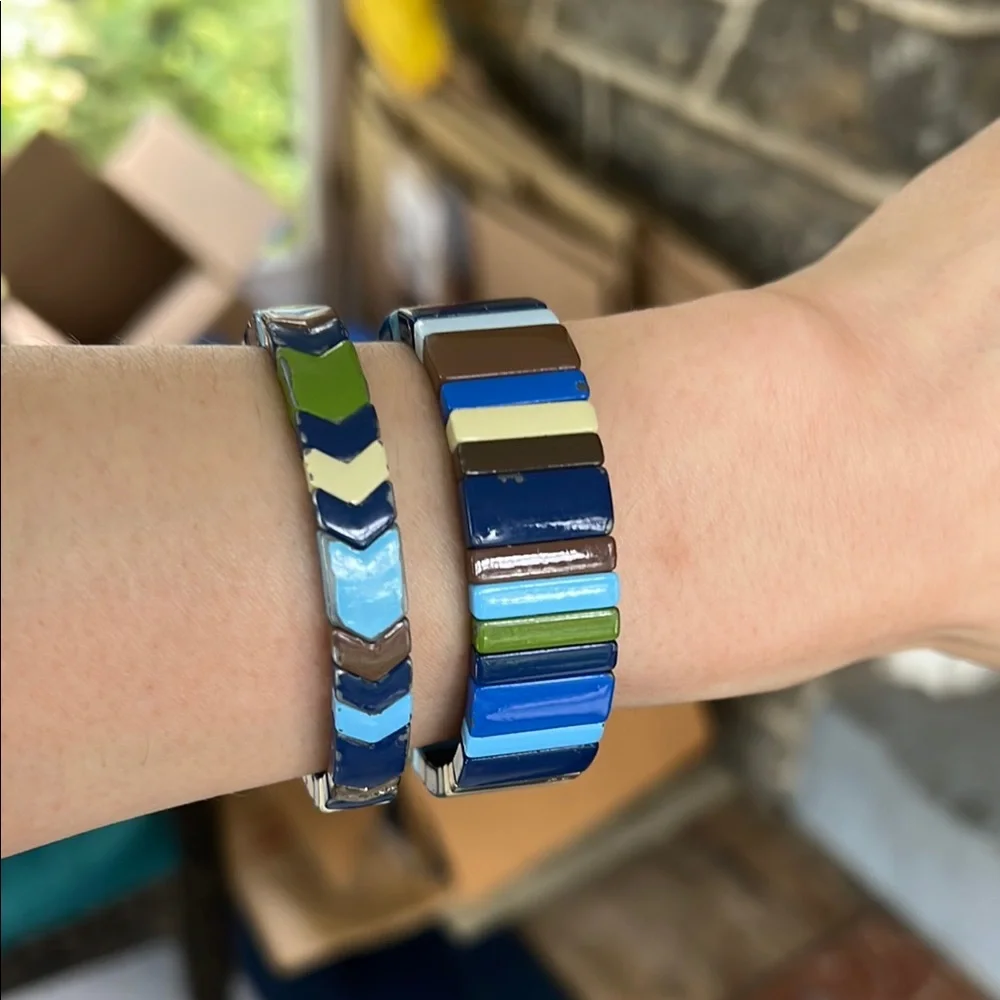 Roxanne Assoulin Multicolor Tile Bracelets - Picture 2 of 6